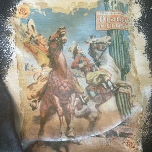 Vintage Orange Crush Graphic sweatshirt  - Western Horse Riders